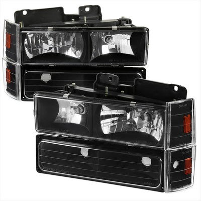 1988-93 Chev front lighting set, black