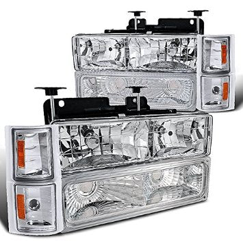 1994-98 Chev front lighting set, chrome. Do not fit GMC