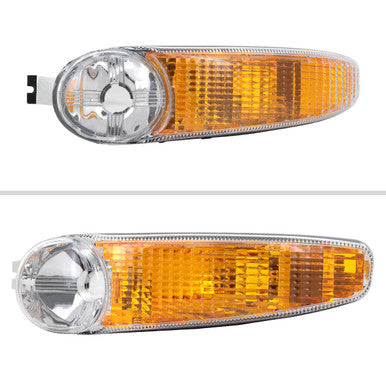 thumbnail image 2 of Speed Daddy Smoke Housing Tinted Lens Bumper Lights For 99-06 GMC Sierra/Yukon - Amber Corner 2 of 6