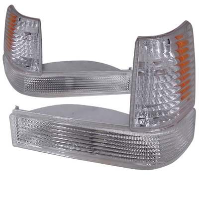 1993-96 Jeep Grand Chrokee Bumper + Corner Lights, Clear