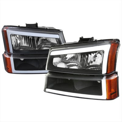 2003-06 Silverado LED Bar Factory Style Headlights & Bumper Lights
