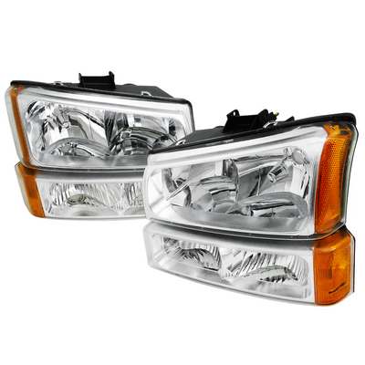 2003-07 Silverado Chrome Headlights + Bumper Lights