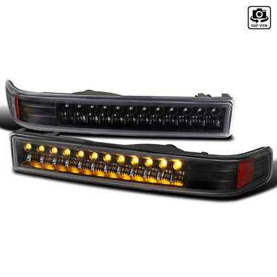 1998-04 Chevy S10/ GMC Sonoma Smoked LED Bumper Lights