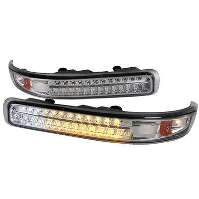 1999-02 Silverado/2000-06 Tahoe & Suburban Chrome LED Bumper Lights
