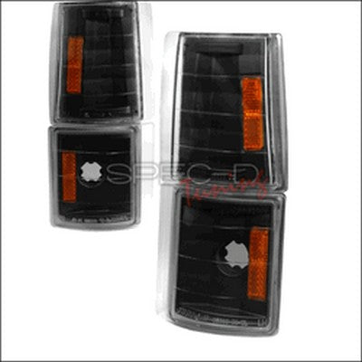 1994-98 Chev crystal black corner lights, 4 pc set. Do not fit GMC