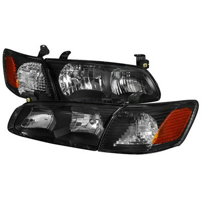 2000-01 Toyota Camry Headlights And Corner Lights- Black