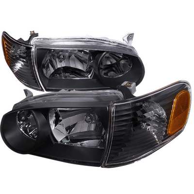 2001-02 Toyota Corolla 1Pc Headlights, Black