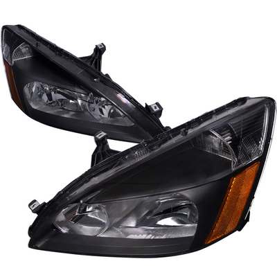 2003-07 Honda Accord Crystal Housing Headlights, Black