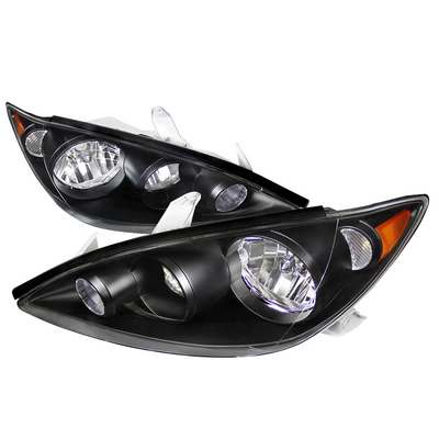 2005-06 Toyota Camry Euro Headlights Black Housing