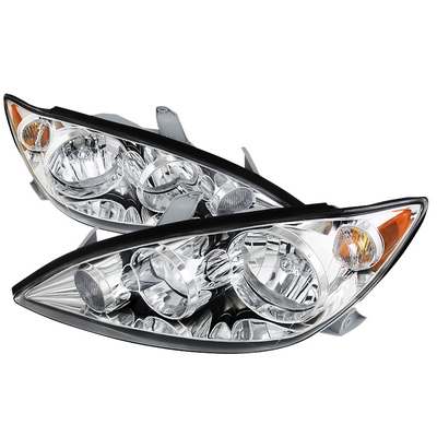 2005-06 Toyota Camry Euro Headlights Chrome Housing