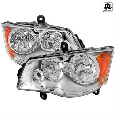 2011-18 Dodge Caravan Headlights- Chrome