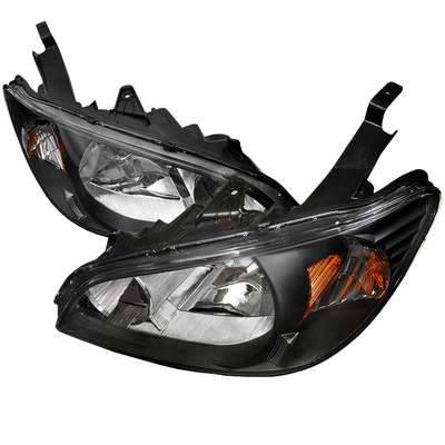 2004-05 Civic Crystal Housing Headlights Black