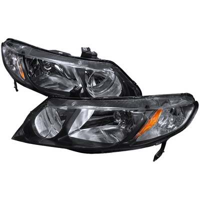 2006-11 Civic Black Housing Euro Headlight Sedan