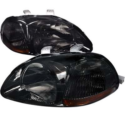 1996-98 Civic Crystal Housing Headlights Smoke