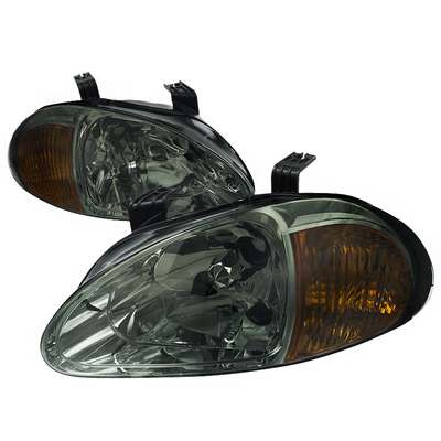 1993-97 Honda Del Sol Euro Headlights Smoke Lens