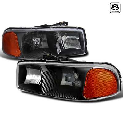 2000-06 GMC Yukon Black Euro Headlights