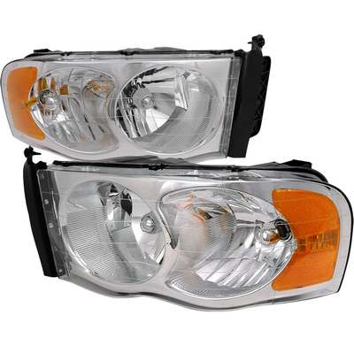 2002-05 Ram Crystal Housing Headlights Chrome