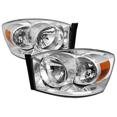 2006-08 Ram Euro Headlights, Chrome