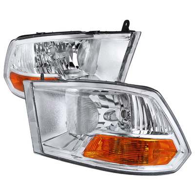2009-12 Ram 1500 10-12 2500/3500 (Single Bulb H13) Euro Headlights