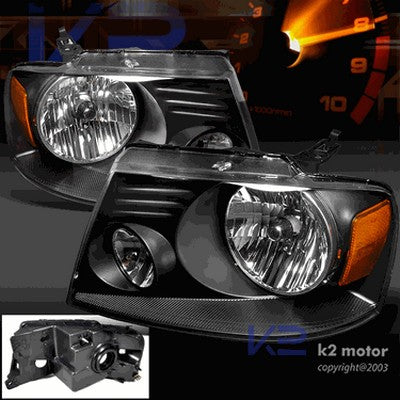 2004-08 F150 Euro black head lights