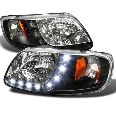 1997-03 F150 1 Piece Design Led Headlights