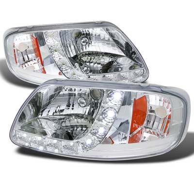 1997-03 F150 1PC LED Chrome Headlights