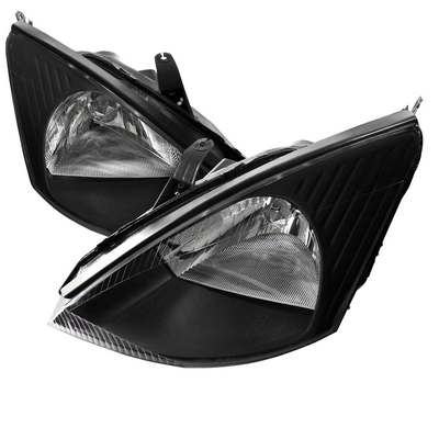 2000-04 Ford Focus Euro Headlight Black Housing