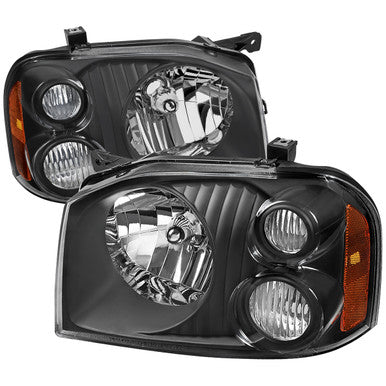 2001-04 Nissan Frontier Nissan Frontier Xe Head Lamp Assy/Black Housing Clear Lens