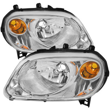 2006-11 Chevrolet Hhr Without Projector Headlights Chrome Housing Clear Lens - No Bulbs Included