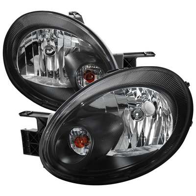 2003-05 Dodge Neon Crystal Housing Headlight Black