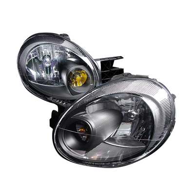 2003-05 Dodge Neon Crystal Housing Headlights Black