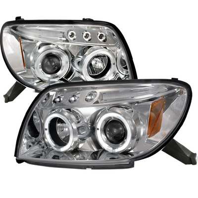 2003-05 Toyota 4Runner Dual Halo LED Projector Headlights w/Amber Reflectors