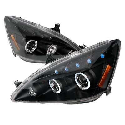 2003-07 Honda Accord Halo Led Projector Black