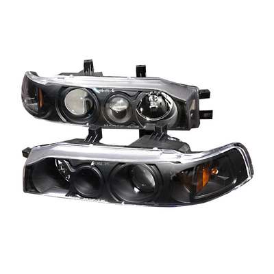 1990-93 Honda Accord Projector Headlights Black