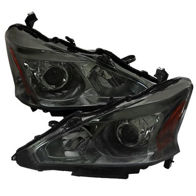 2013-15 Nissan Altima Sedan - Projector Headlights - Smoked Lens