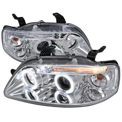 2004-08 Chevy Aveo Dual Halo Projector Headlights, Chrome