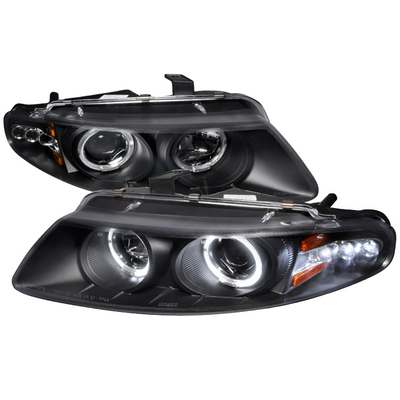1997-00 Dodge Avenger Dual Halo LED Projector Headlights, Black