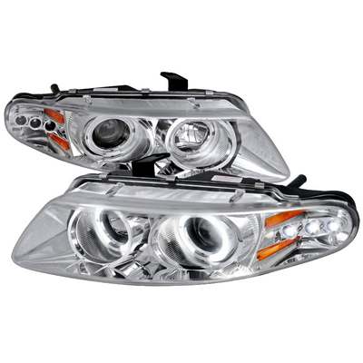 1997-00 Dodge Avenger Dual Halo LED Projector Headlights, Chrome