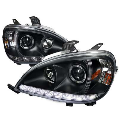 2002-05 Mercedes W163 Ml Projector Headlights Black
