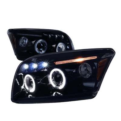 2007-12 Dodge Caliber Halo Led Projector Smoked