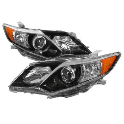 2012-14 Toyota Camry Oe Style Projector Headlight- Glossy Black- Left