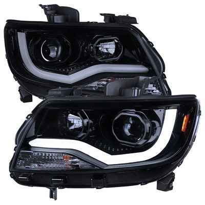 2015-22 Colorado/Canyon Led Projector Headlight Glossy Black With Smoke Lens