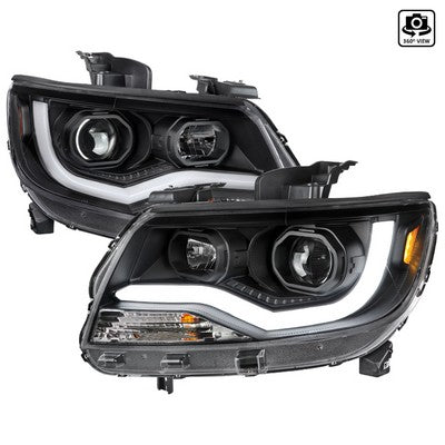 2015-22 Colorado/Canyon Led Projector Headlight Matte Black With Clear Lens