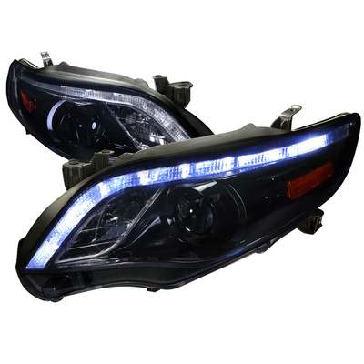 2011-?? Toyota Corolla Projector Headlight Glossy Black Housing With Smoked Lens