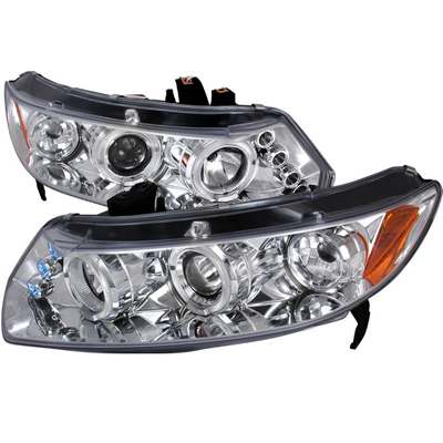 2006-11 Civic Halo Led Projector Chrome