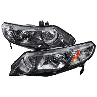 2006-11 Civic Projector Headlights, Black