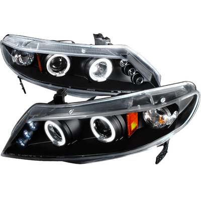 2006-11 Civic Halo Led Projector Black 4dr