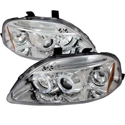 1999-00 Civic Halo Led Projector Chrome