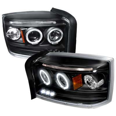 2005-07 Dodge Dakota Halo Led Projector Black