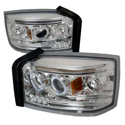2005-07 Dodge Dakota Halo Led Projector Chrome